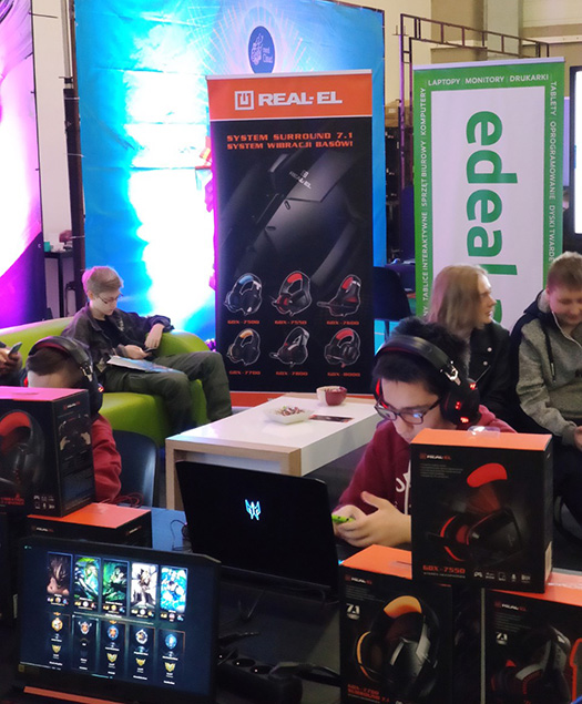 Firma REAL-EL na wystawie gier Międzynarodowy Festiwal Komiksów i Gier